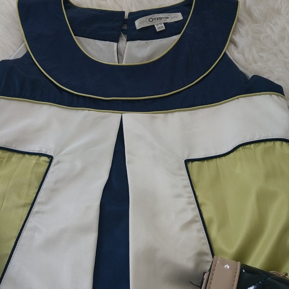 Sexy silky color block dress - Picture 4 of 6